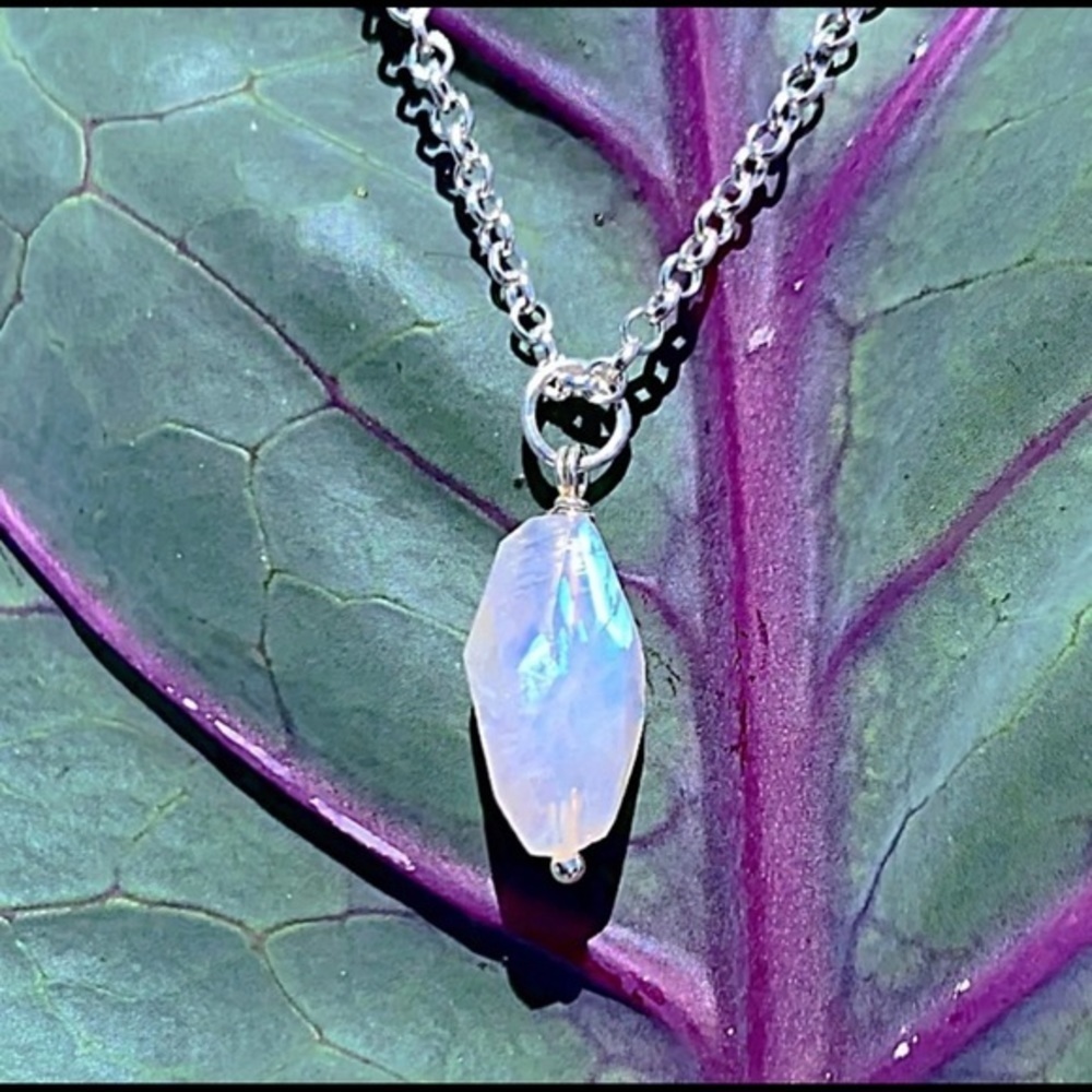 Hand Made Moonstone Charm Necklace